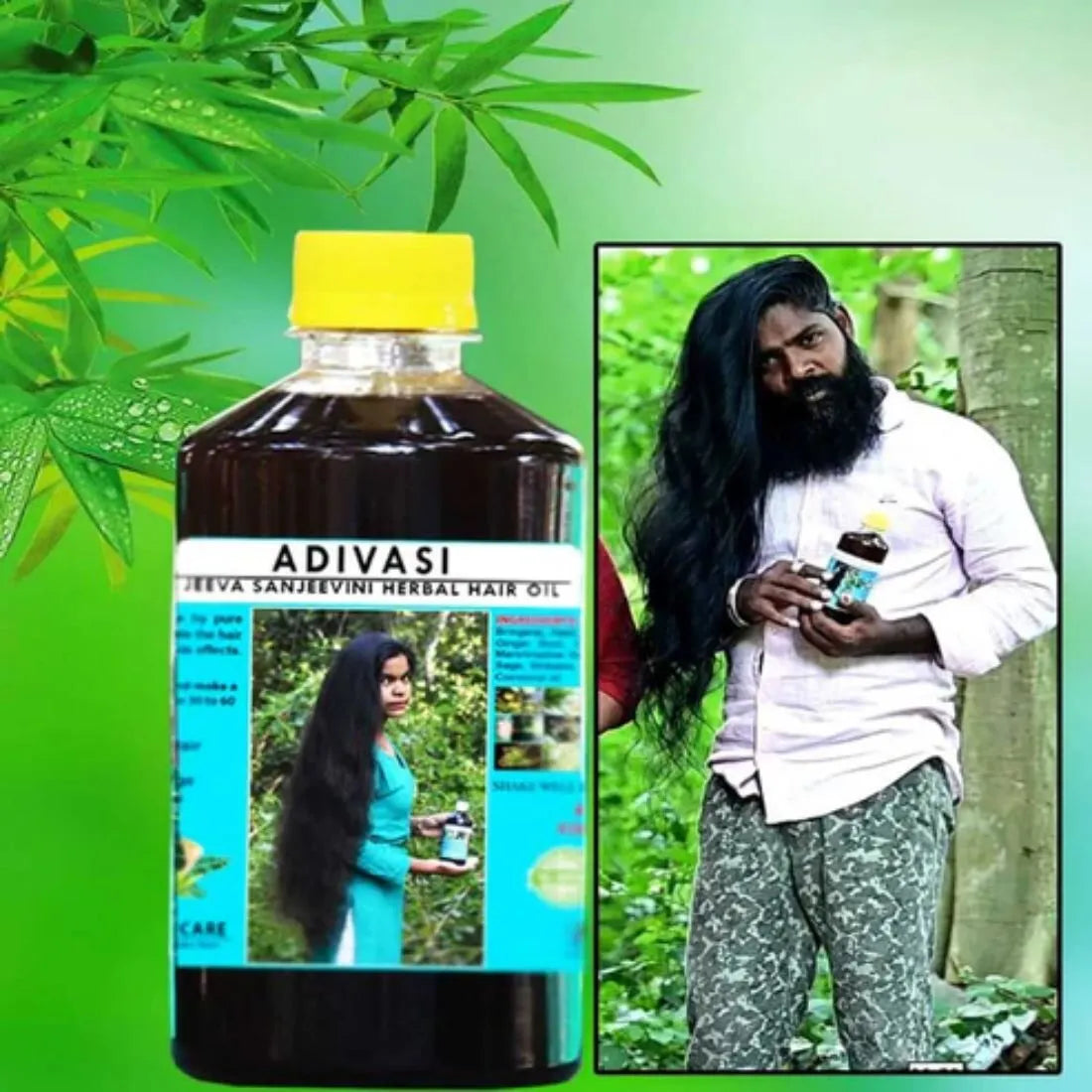 Discover Natural Hair Growth with Adivasi Jeevasanjivani Herbal Hair Oil