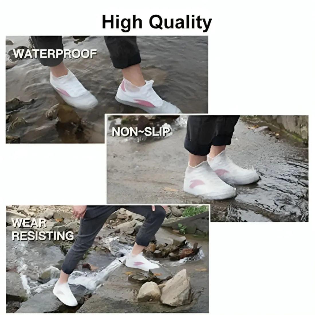 Waterproof Silicone Shoes - Ultimate Comfort & Protection | Click2kart