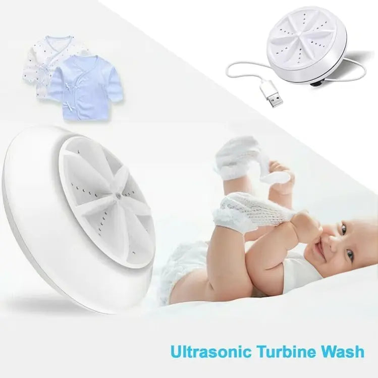 USB Turbine Washing Machine | Portable & Easy Laundry Solution