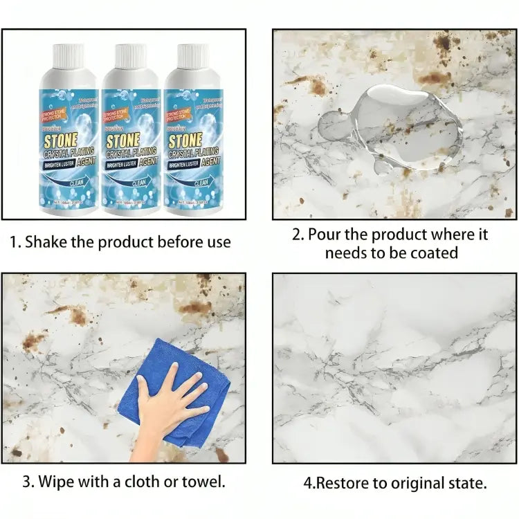 Crystal Stone & Marble Cleaner – Shine Restorer