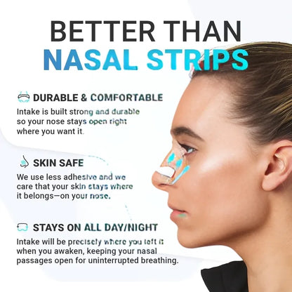 Magnetic Nasal Strips | Anti-Snoring Nose Clip | Skin-Safe Nasal Dilators | Boost Oxygen Intake