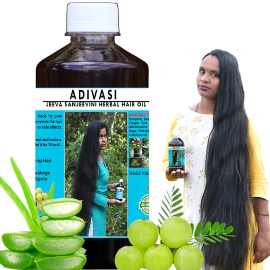 Discover Natural Hair Growth with Adivasi Jeevasanjivani Herbal Hair Oil