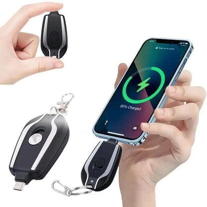 AC Keychain Charger | Portable Mini USB Charger for Emergency Power