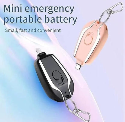 AC Keychain Charger | Portable Mini USB Charger for Emergency Power