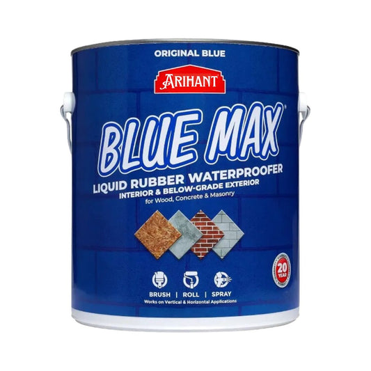 Blue Max Liquid Rubber Waterproofer For Wood, Concrete & Masonry With Blue Crack Seal Technology