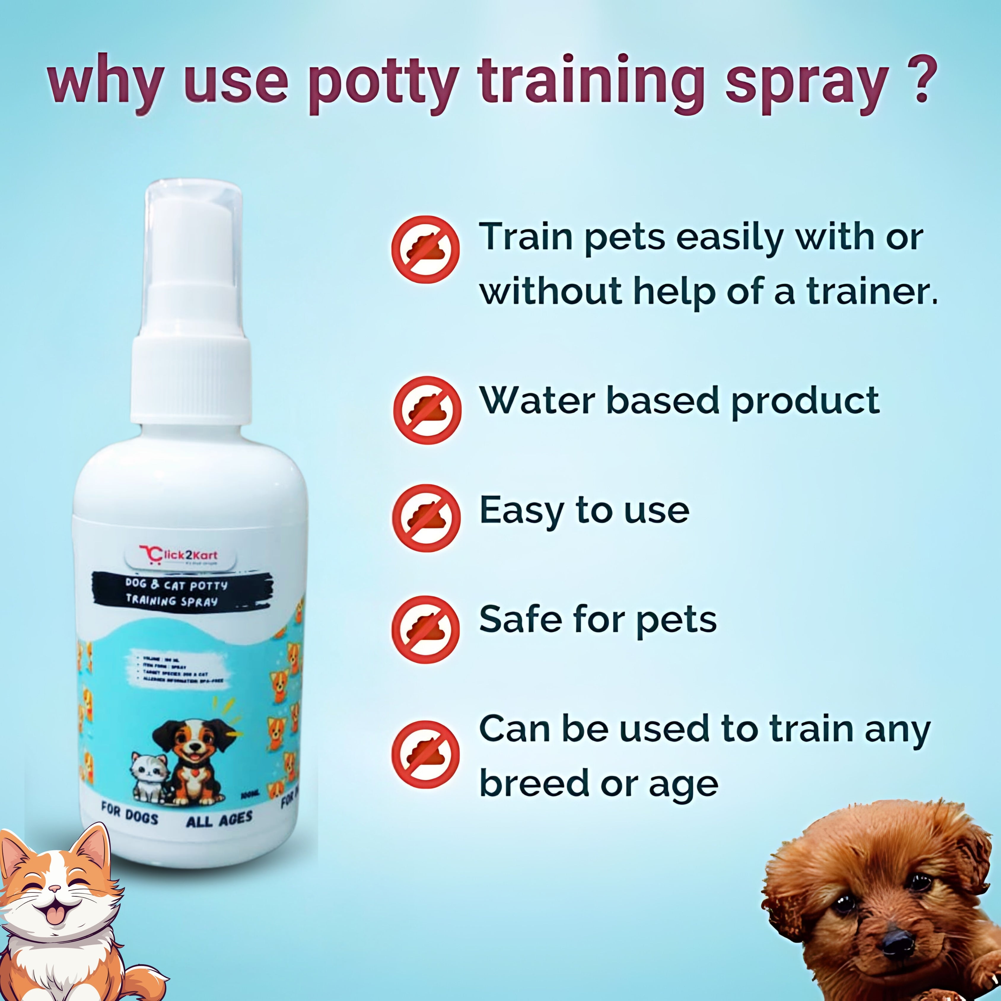 Cat potty training spray hotsell