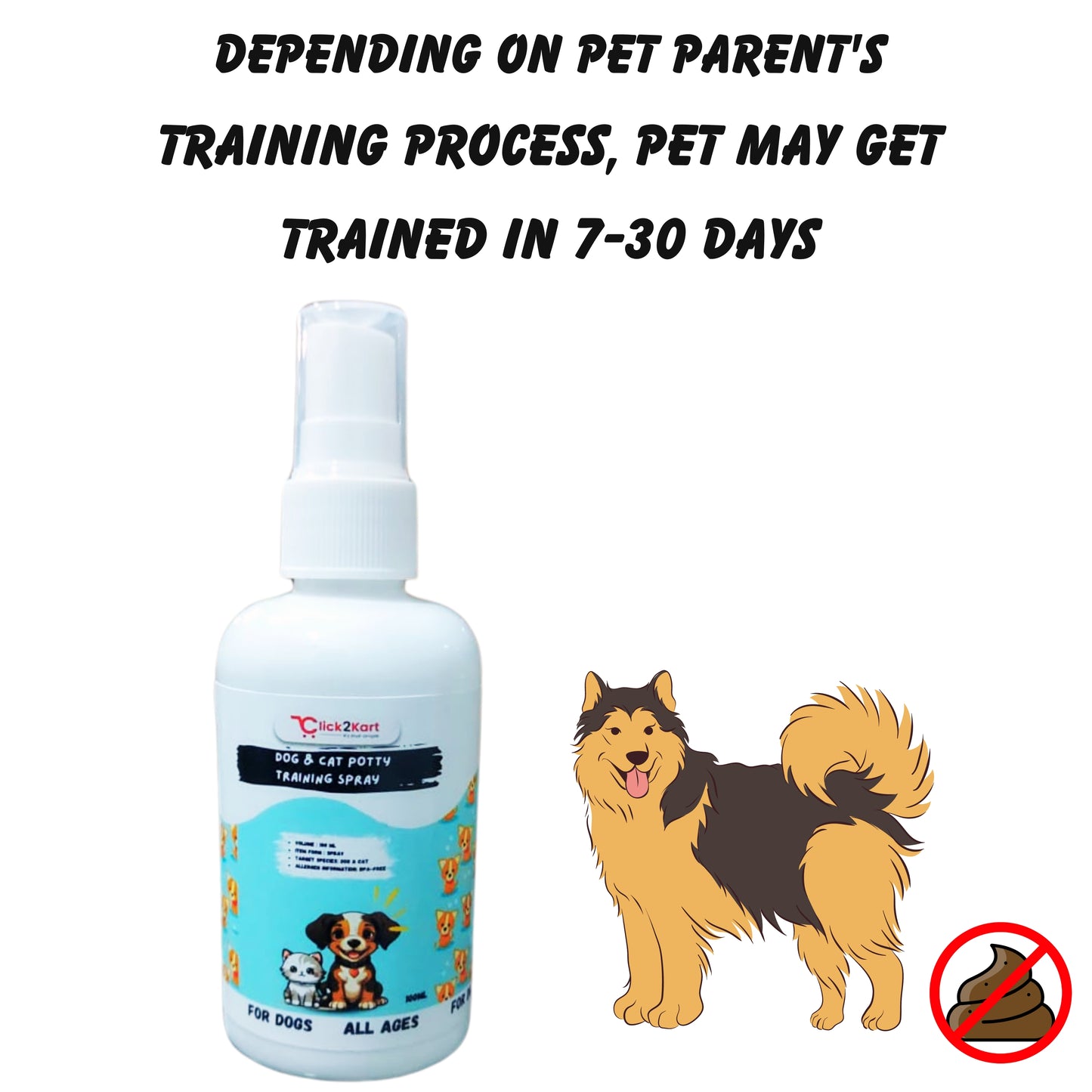 Natural Potty Training Spray for Dogs & Cats