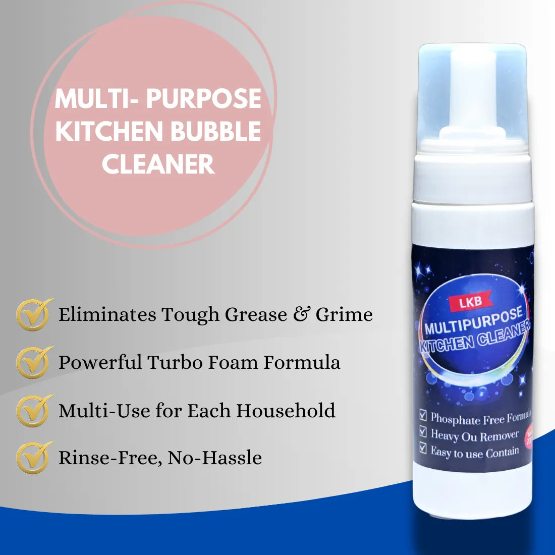 MULTI- PURPOSE KITCHEN BUBBLE CLEANER