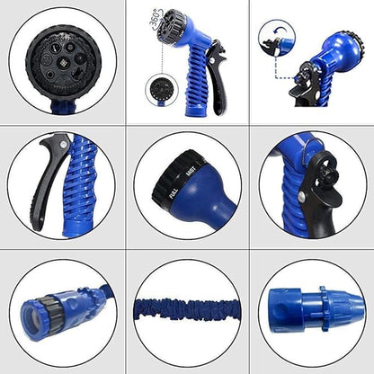 Garden Hose Pipe with Universal Tap Connector | Lightweight, Weather-Resistant Design