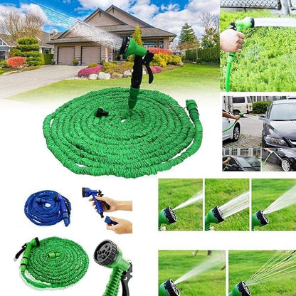 Garden Hose Pipe with Universal Tap Connector | Lightweight, Weather-Resistant Design