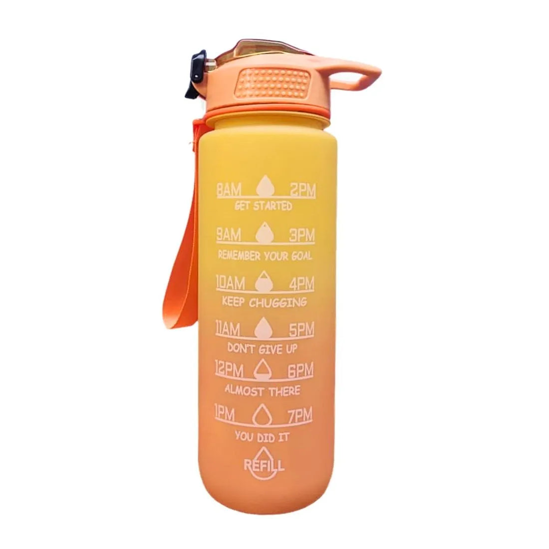 Motivational Water Bottle with Time Markers – Stay Hydrated, Stay Inspired