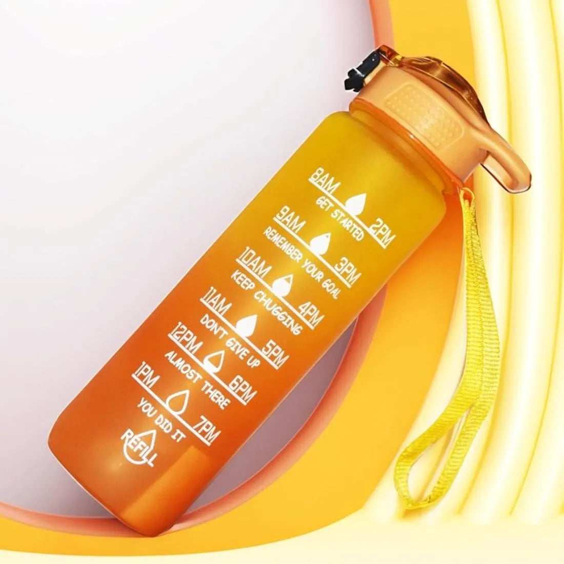 Motivational Water Bottle with Time Markers – Stay Hydrated, Stay Inspired